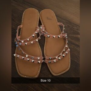 Studded Pink Sandals